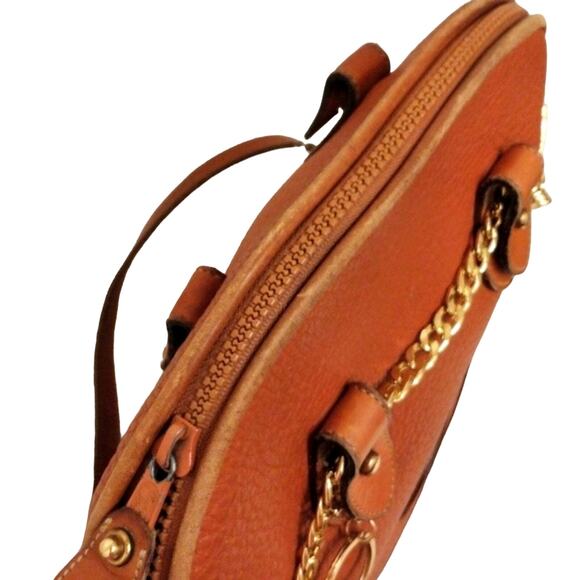 Rare NORFOLK Dooney & Bourke Dome Shoulderbag w added Tassel Accent Chain - Picture 10 of 16